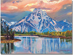 Trademark Global David Lloyd Glover "Majestic Blue Mountain" Canvas Art, 35" x 47"