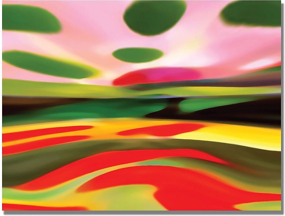 Trademark Global Amy Vangsgard "Landscape of Happiness" Canvas Art, 24" x 32"