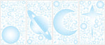 RoomMates® Celestial Stars and Planets Glow in the Dark Peel and Stick Wall Decal, 10" x 18"