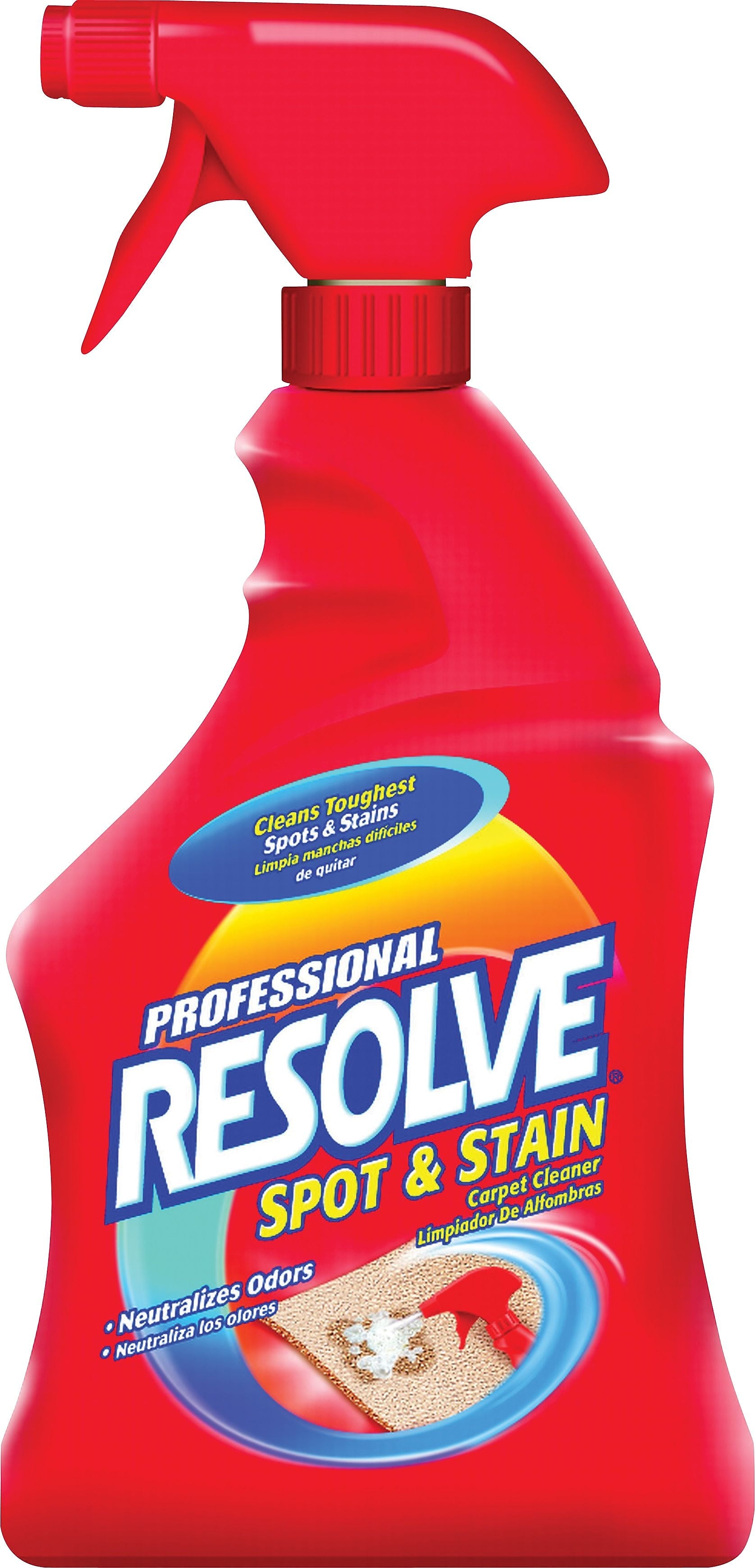 Professional Resolve® Spot & Stain Carpet Cleaner Spray, 32 oz., 12/Case