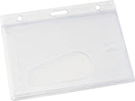 Advantus Frosted Rigid Pocket Slide ID Badge Holder, Clear, 25/Pack (AVT76075)