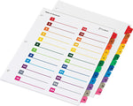 Cardinal® OneStep® Printable Table of Contents and Dividers, 24-Tab, Multicolor, 1/St