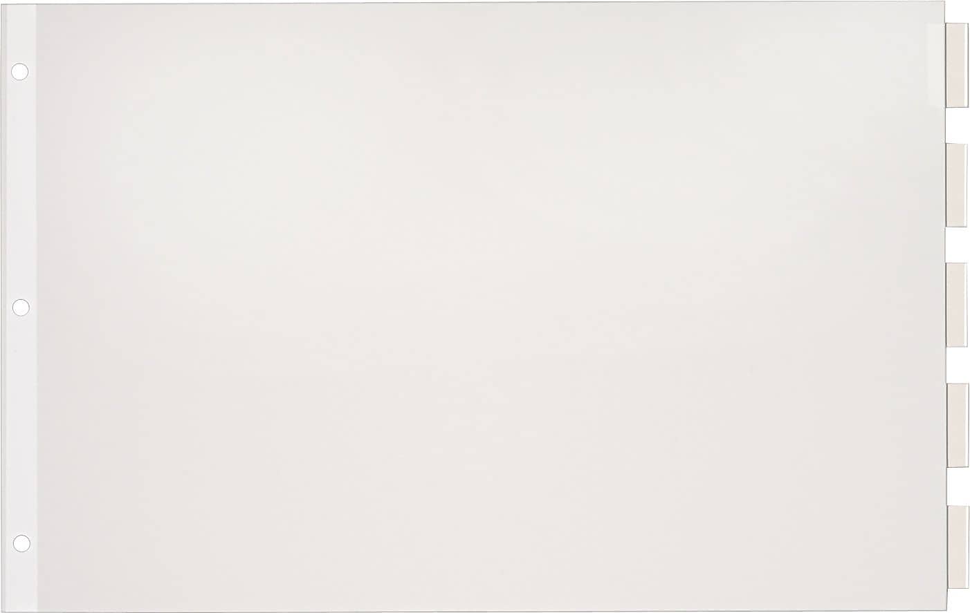 Cardinal® 11" x 17" Paper Insertable Dividers, 5-Tab, Clear, 1/St