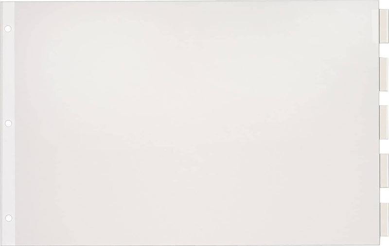 Cardinal® 11" x 17" Paper Insertable Dividers, 5-Tab, Clear, 1/St