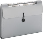Smead Heavy Duty Step Index Organizer, 12-Pocket, Letter, Poly, Silver (70903)