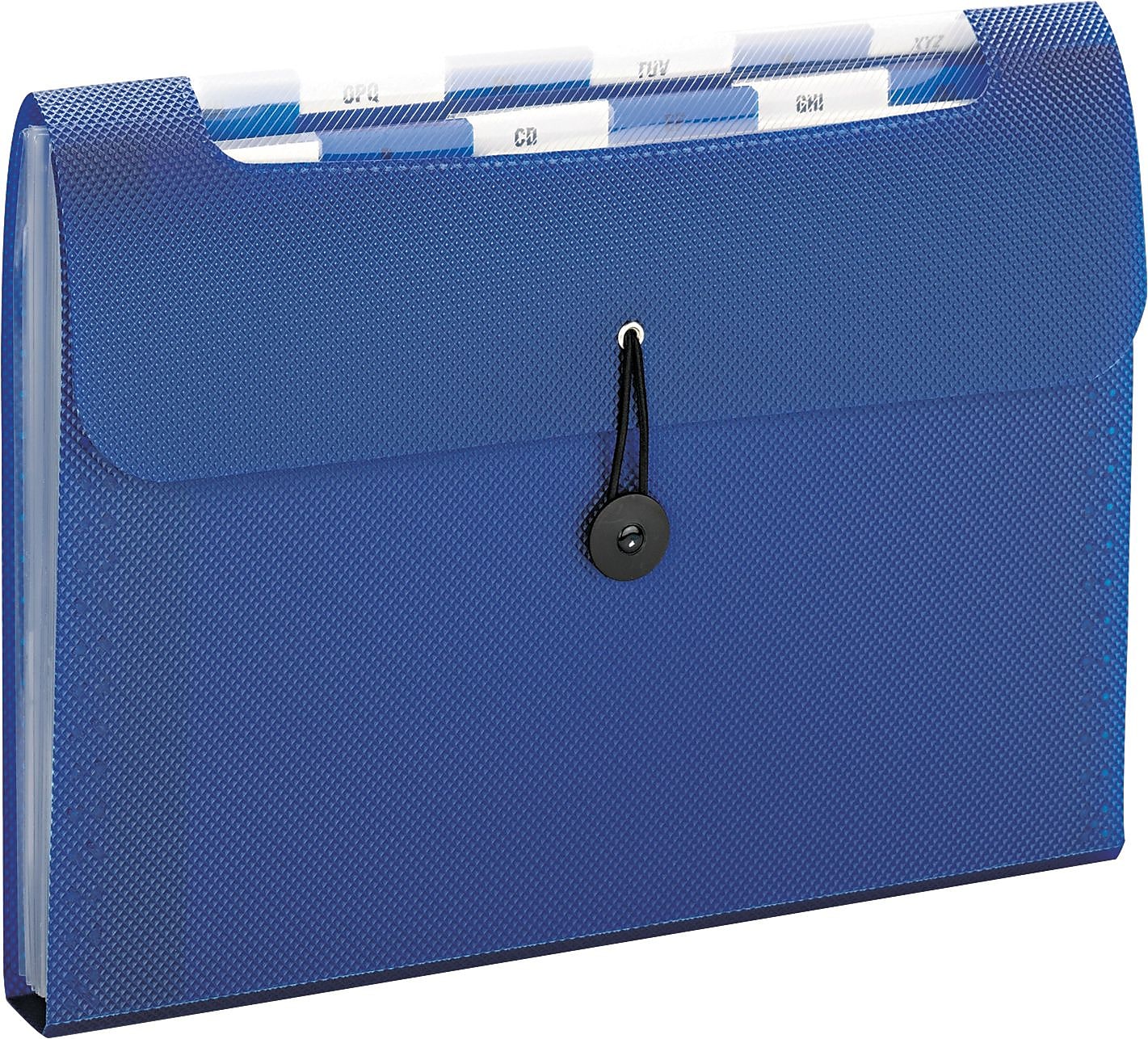 Smead Heavy Duty Step Index Organizer, 12-Pocket, Letter, Poly, Navy (70902)