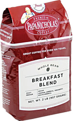 PapaNicholas Coffee Breakfast Blend Coffee, Medium Roast, 2 lbs. (PCO32006)
