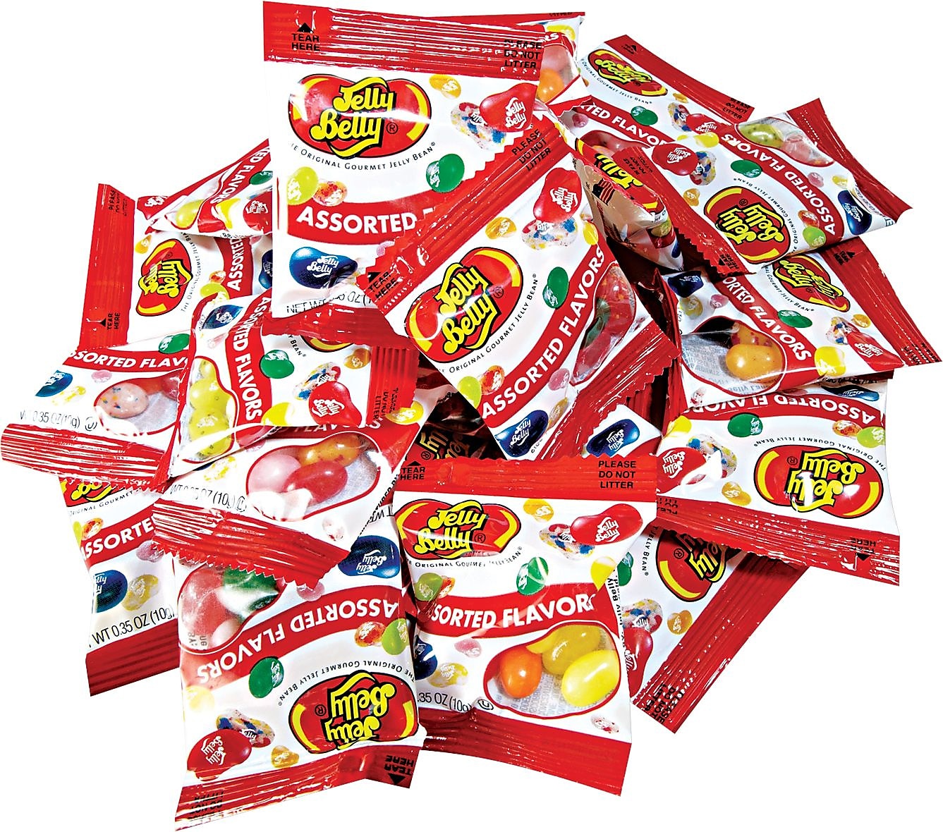 Jelly Belly® Jelly Beans, 0.35 oz, Assorted, 300/Carton (72692)