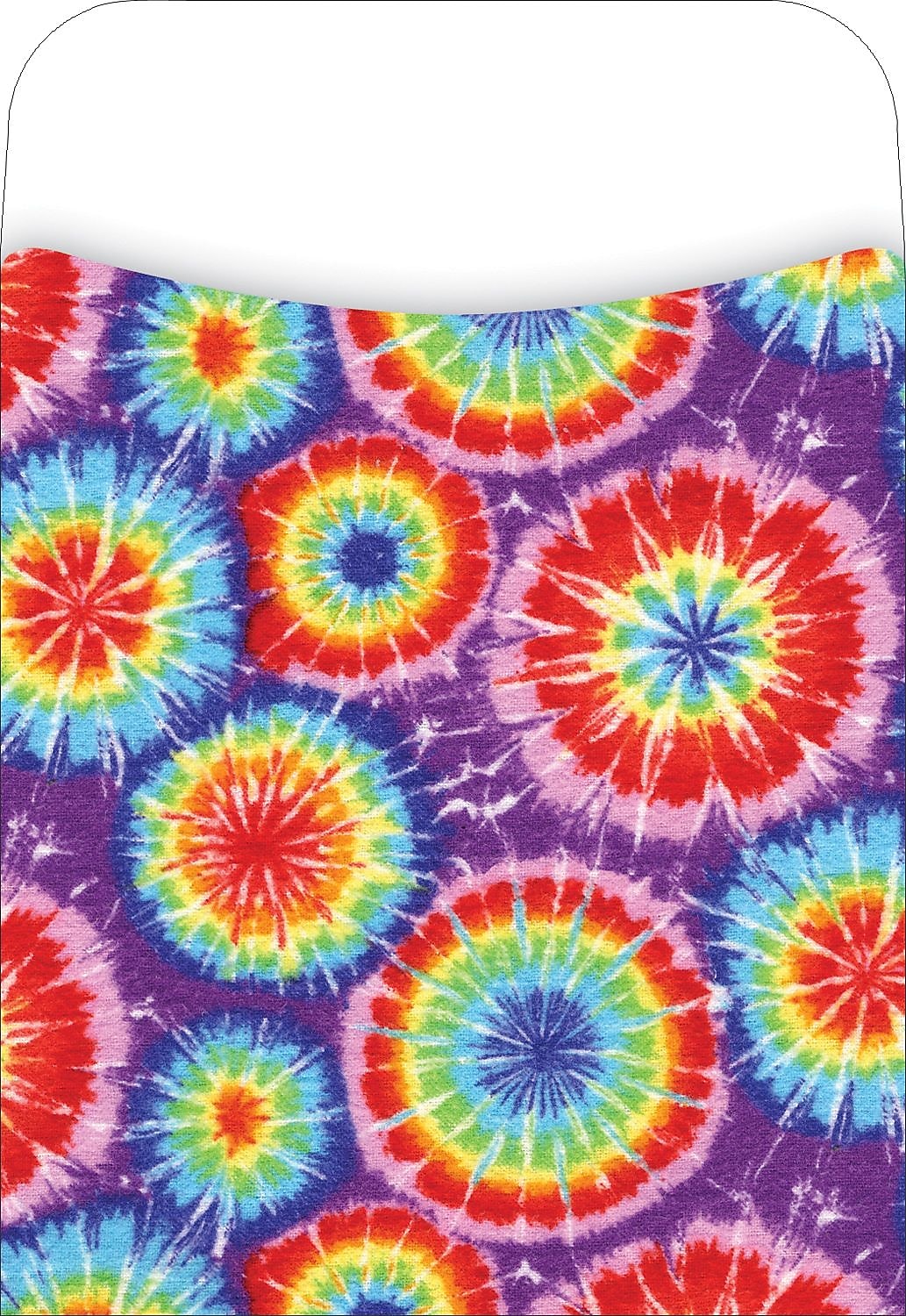 Barker Creek Tie-Dye Library Pockets, 5.125" x 3.5", 30/Pack (LL1210)