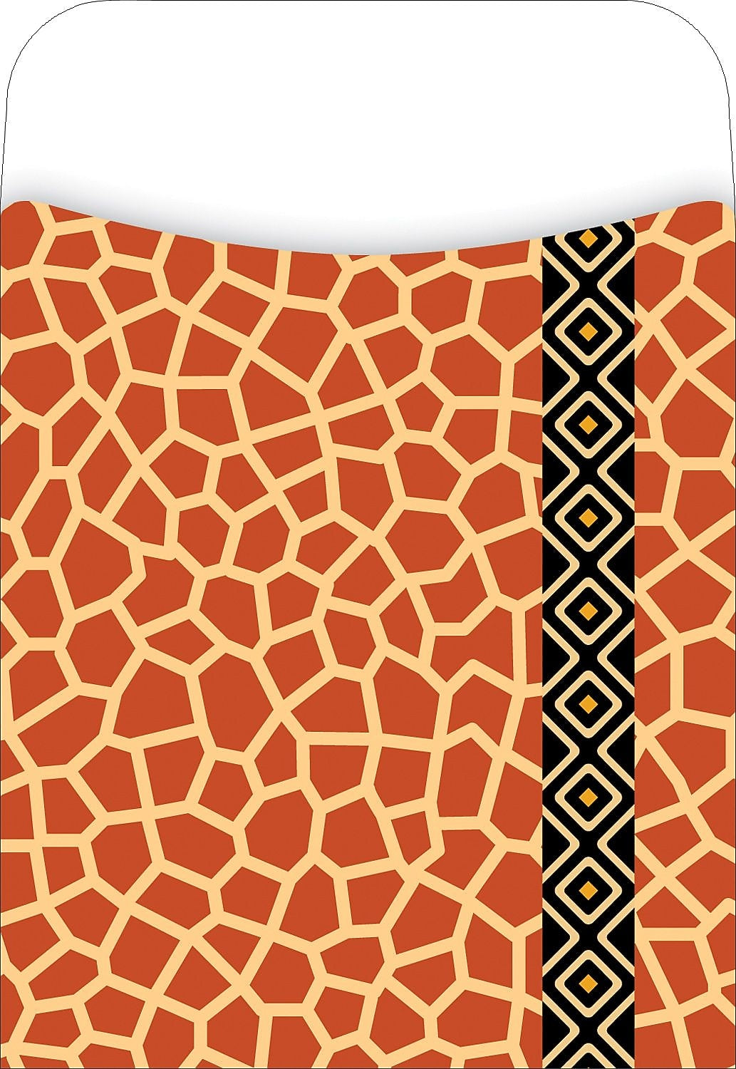 Barker Creek Giraffe Library Pockets, 5.125" x 3.5", 30/Pack (LL1219)