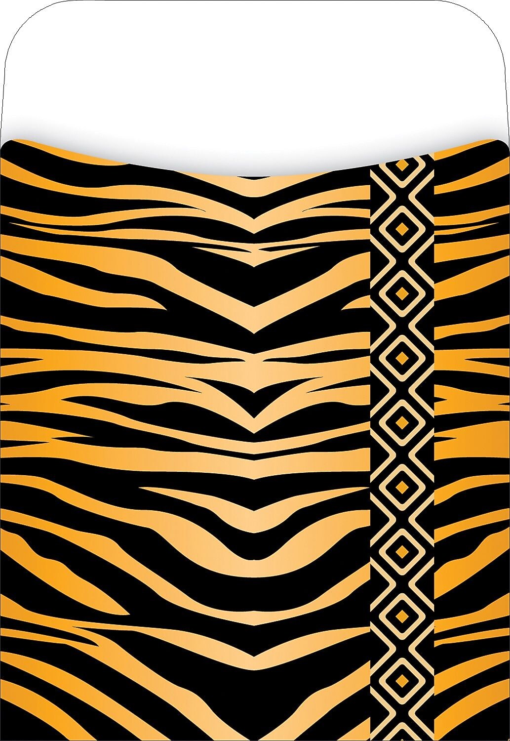 Barker Creek Tiger Library Pockets, 5.125" x 3.5", 30/Pack (LL1221)