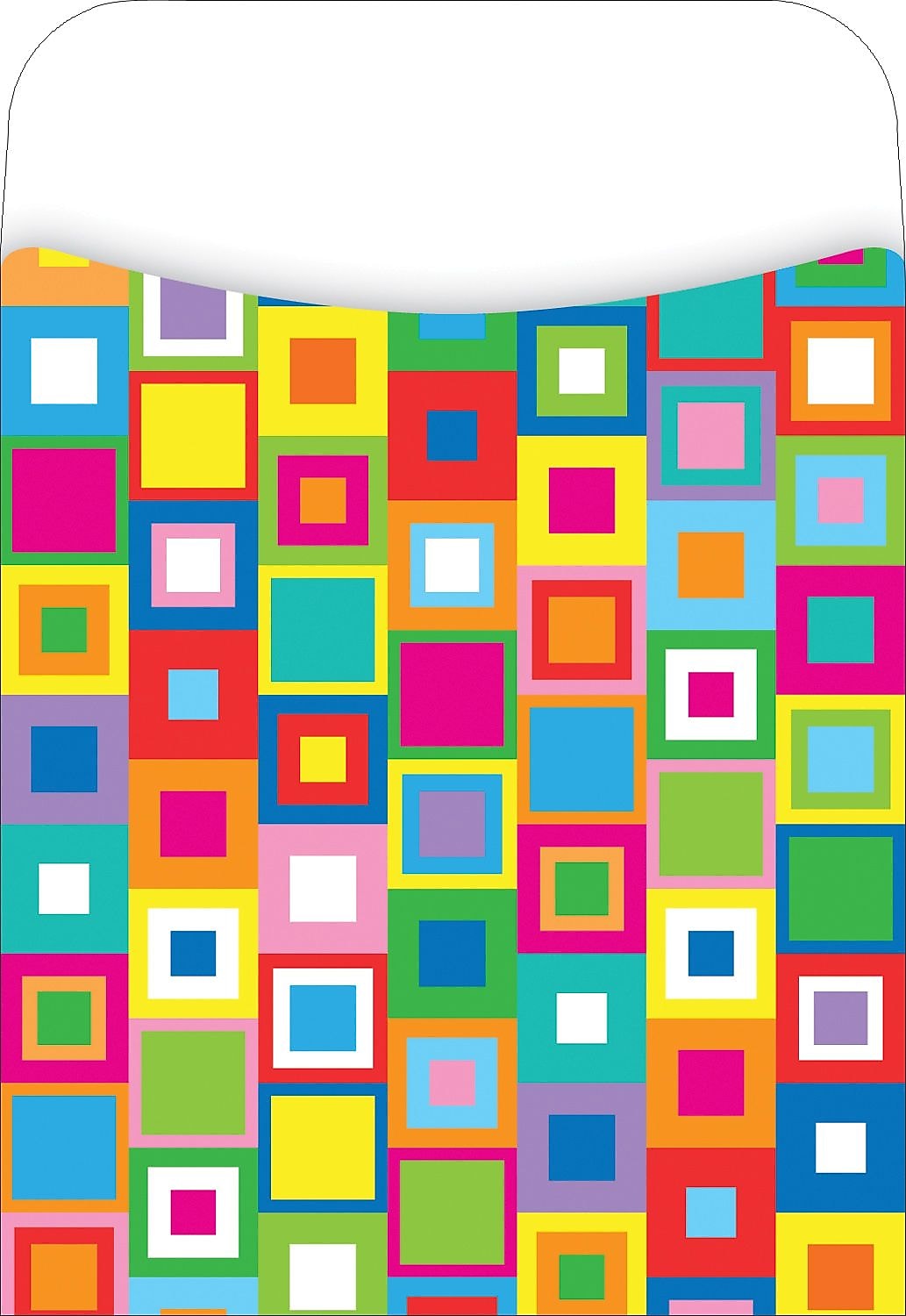 Barker Creek What a Square Library Pockets, 5.125" x 3.5", 30/Pack (LL1223)