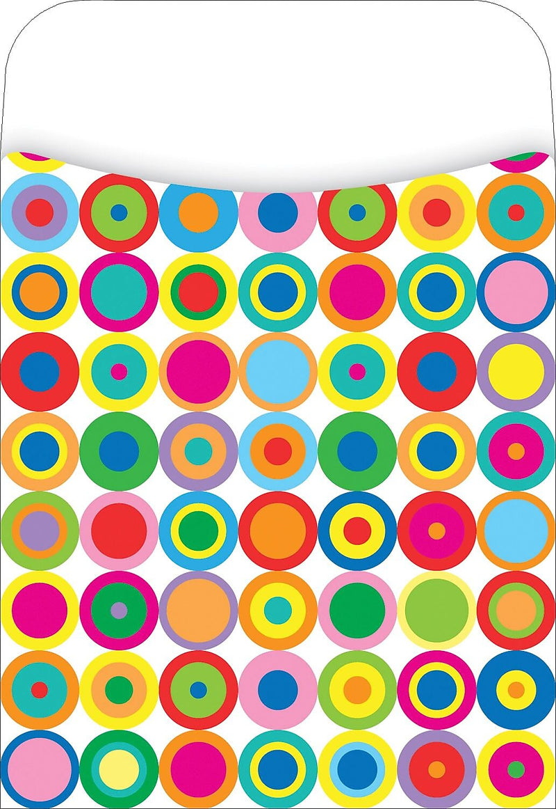 Barker Creek Disco Dots Library Pockets, 5.125" x 3.5", 30/Pack (LL1224)