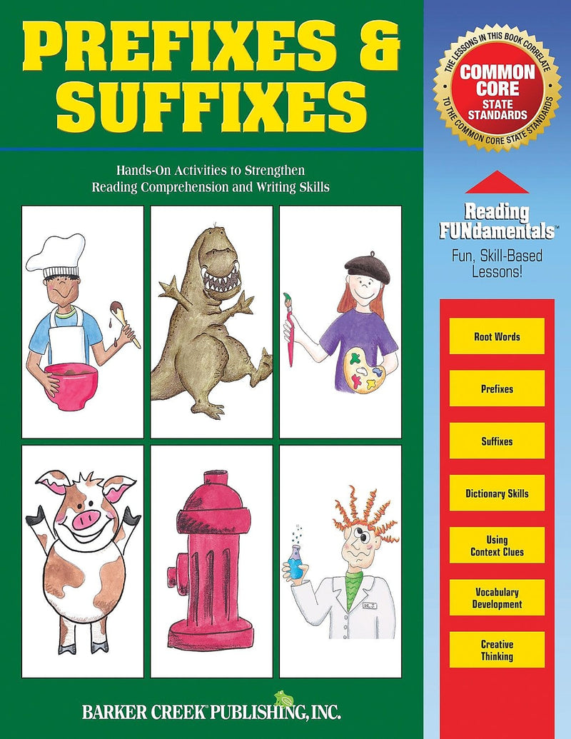 Barker Creek Prefixes & Suffixes Grammar Activity Book (LL1606)
