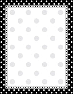 Barker Creek Dots Computer Paper, 8.5" x 11", 60 lbs., Black and White, 50 Sheets/Pack (LL717)