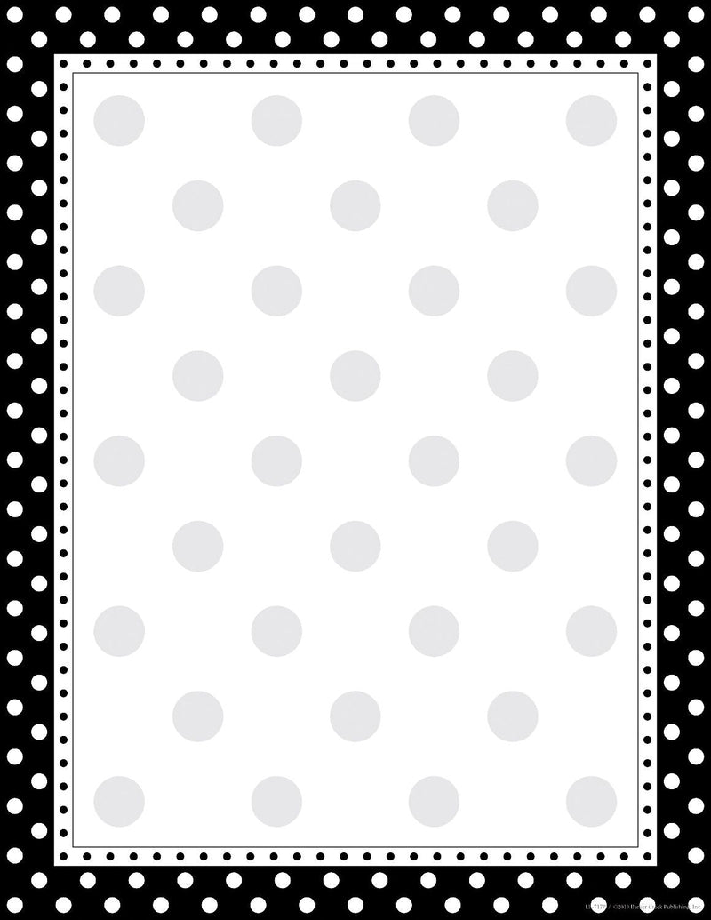 Barker Creek Dots Computer Paper, 8.5" x 11", 60 lbs., Black and White, 50 Sheets/Pack (LL717)