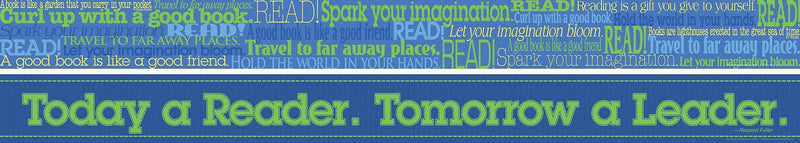 Barker Creek Double-Sided Border with Motivational Words, 35" x 3", Word Wall Read, 12/Pack (LL969)