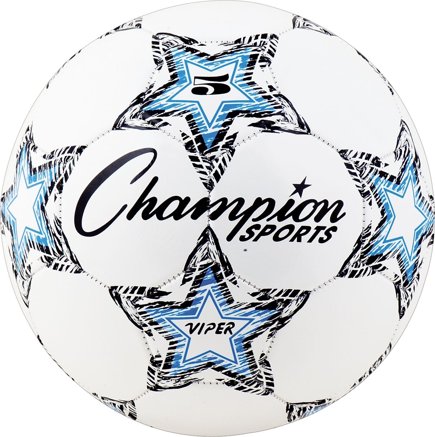 VIPER Soccer Ball, Size 5, White (CSIVIPER5)