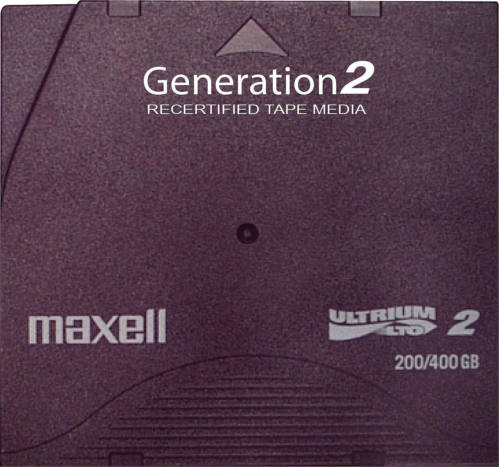 Generation2 LTO-2 Recertified Tape, 200/400GB