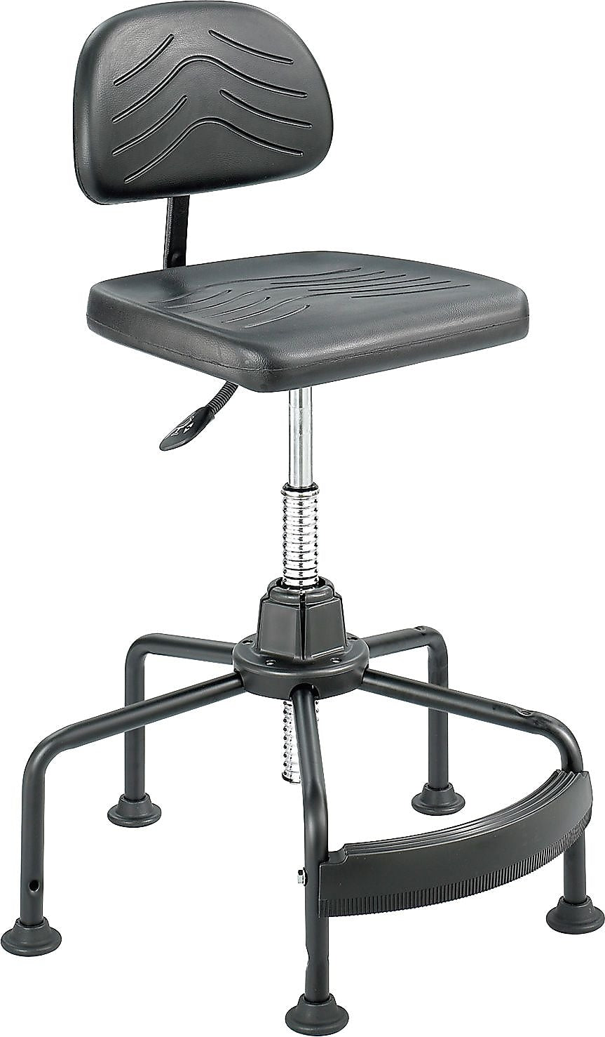 Safco Task Master Polyurethane Industrial/Shop Chair, Black (5117)