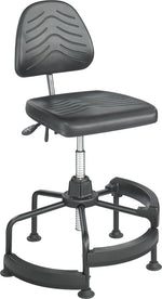 Safco Task Master Polyurethane Industrial/Shop Chair, Black (5120)