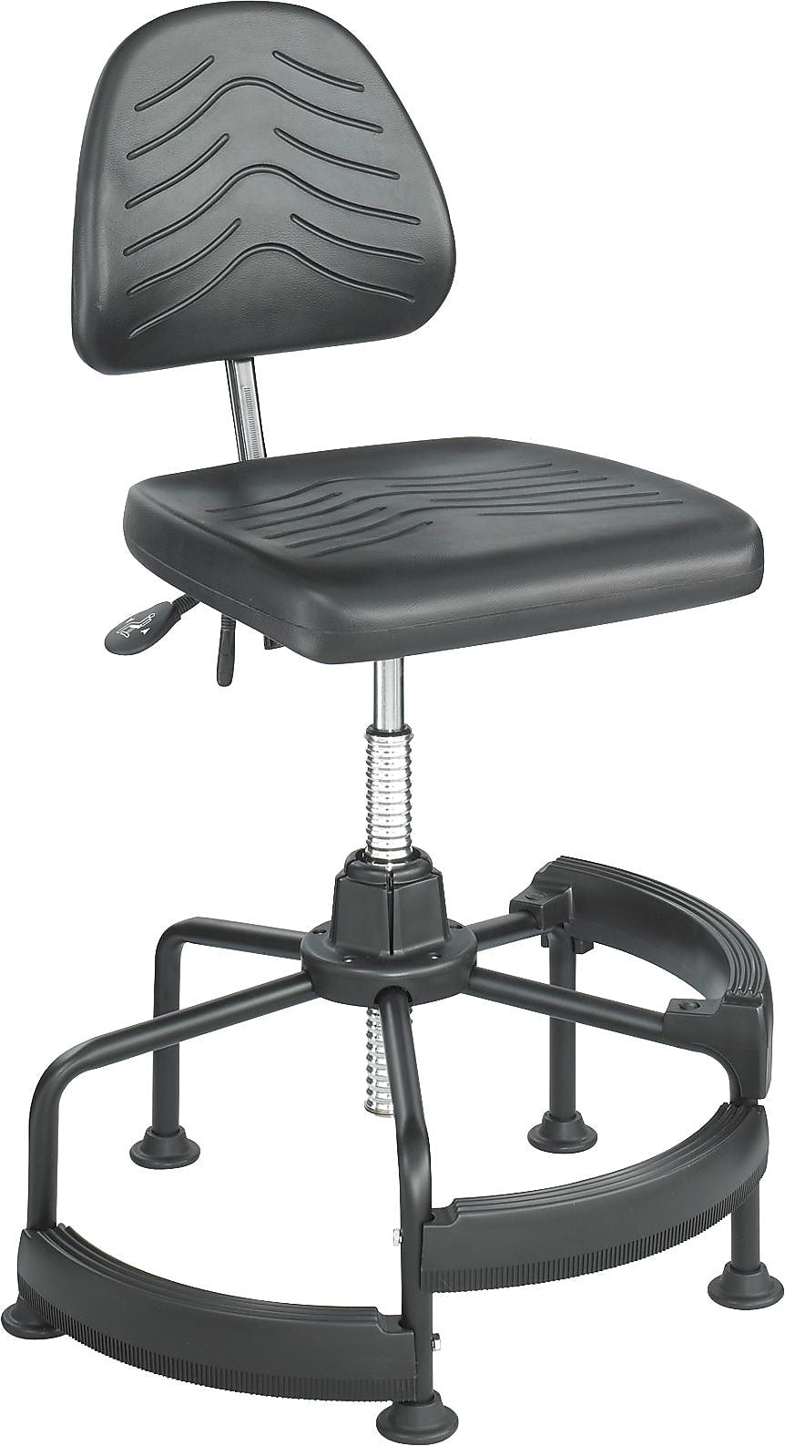 Safco Task Master Polyurethane Industrial/Shop Chair, Black (5120)