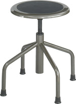 Safco Diesel Low Base Faux Leather Back Industrial/Shop Stool, Black (6669)