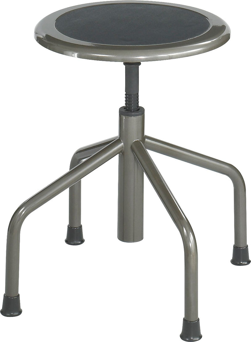 Safco Diesel Low Base Faux Leather Back Industrial/Shop Stool, Black (6669)