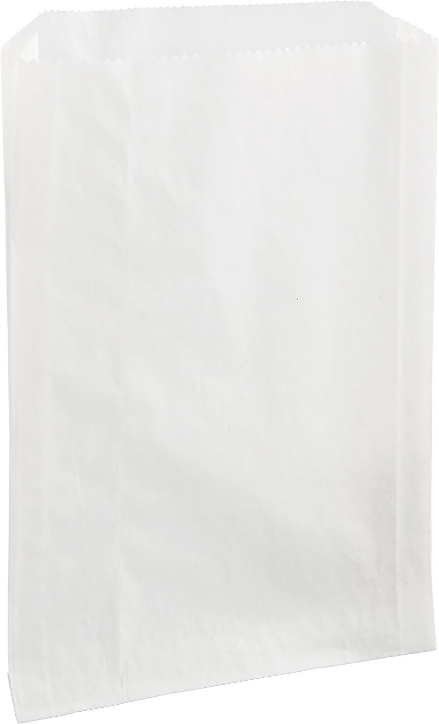 Bagcraft Papercon® Wax-Coated kraft paper Grease-Resistant Sandwich Bag, White, 2000/PK