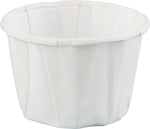 Solo Paper Souffles 1 oz., White, 5000/Carton (100-2050) (100-2050)
