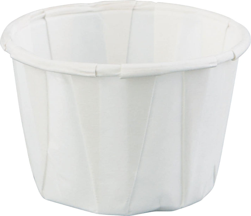 Solo Paper Souffles 1 oz., White, 5000/Carton (100-2050) (100-2050)