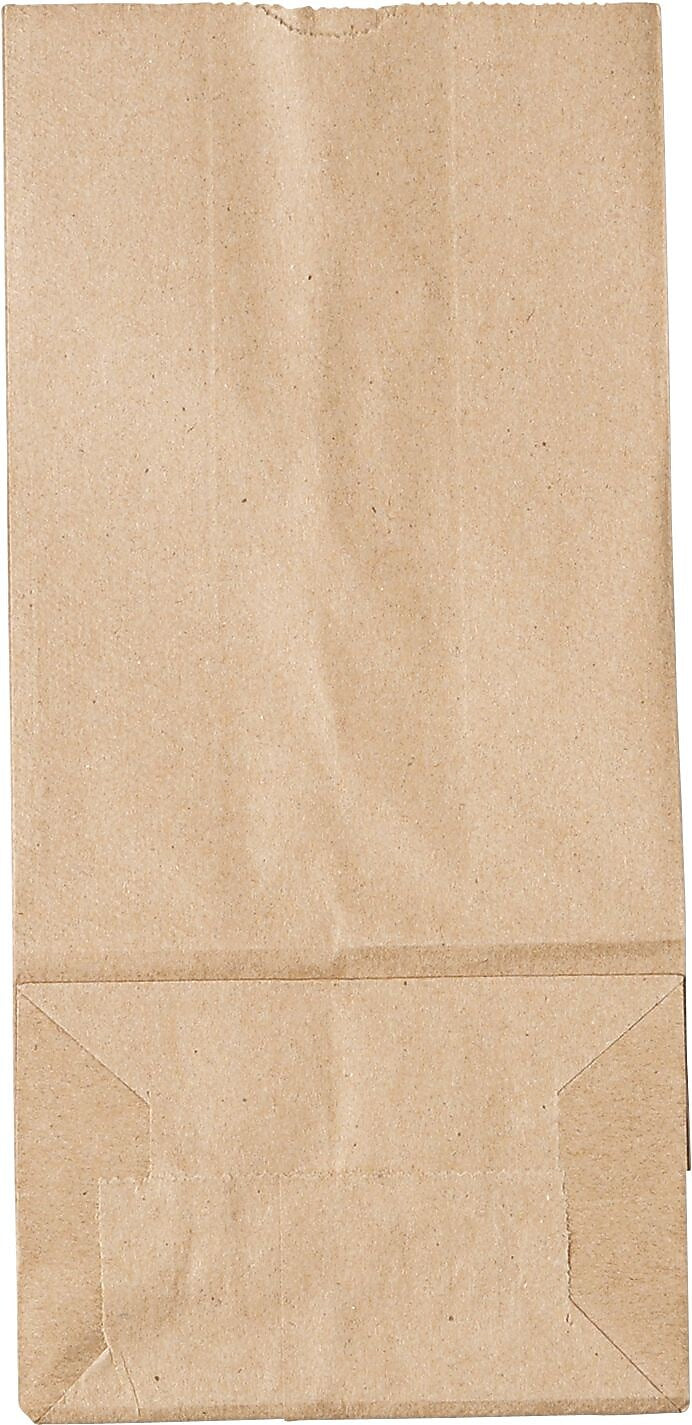 Lagasse Paper 10.9"H x 5.2"W x 3.4"D Food Bags, Brown, 500/Pack