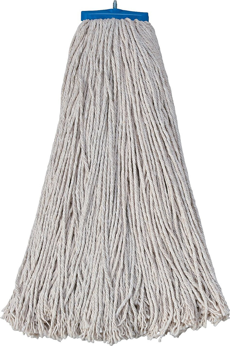 UNISAN® Plastic Fiber Economical Lieflat Mop Head, White, 12/Case
