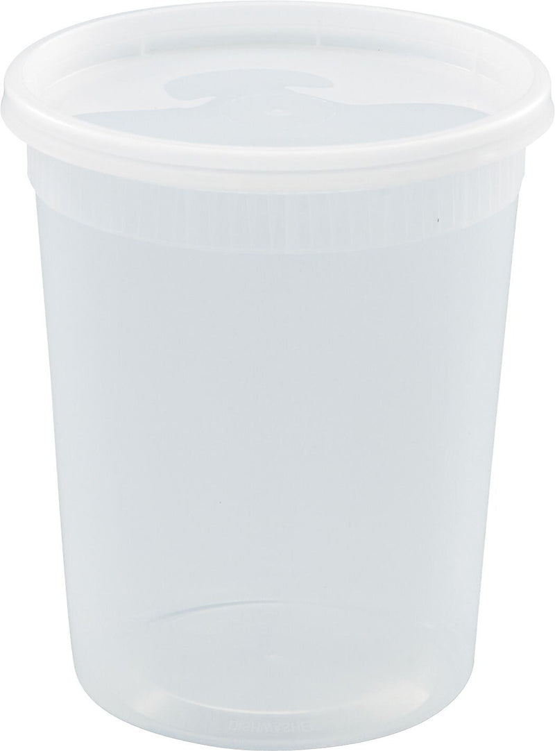 DELItainer® YSD2532 Food Container, Clear, 32 oz., 240/Pack