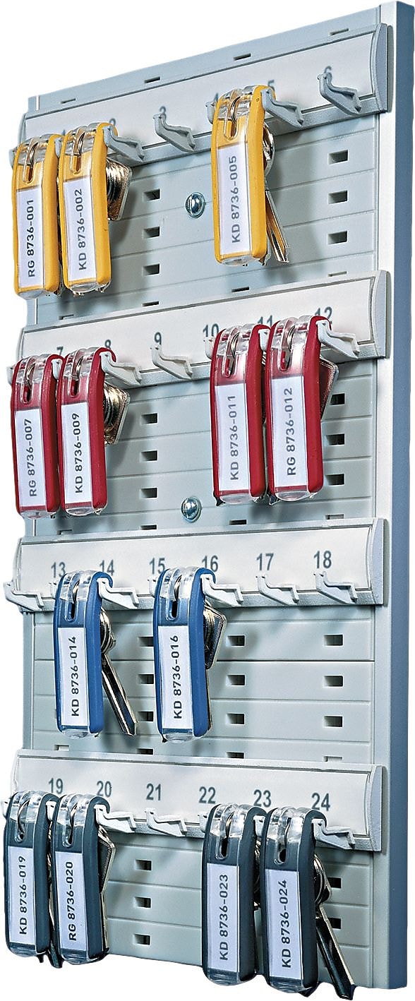 Durable Office Products Key Rack, 14 1/8" H x 8 3/8" W x 1 3/8" D