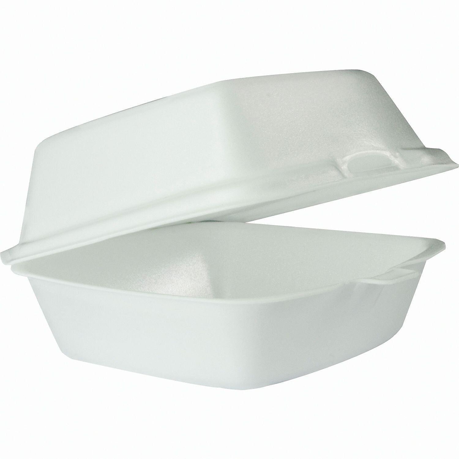 Dart® Sandwich Foam Hinged Carry-Out Containers, White, 500/Carton (60HT1) (60HT1)