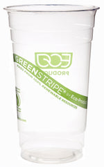 Eco-Products® GreenStripe® CC24-GS Cold Cup, Clear, 24 Oz., 1000/Case