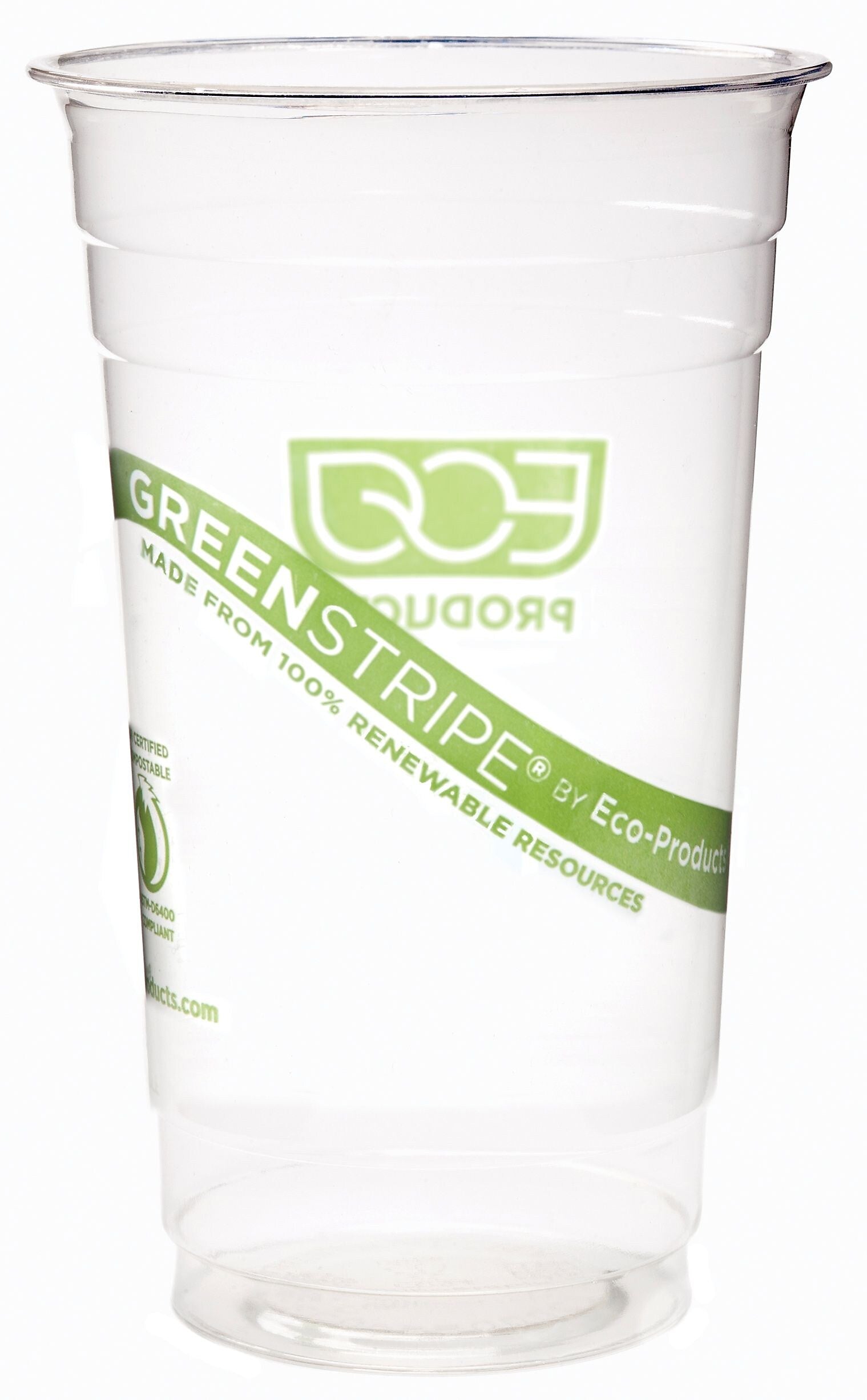 Eco-Products® GreenStripe® CC24-GS Cold Cup, Clear, 24 Oz., 1000/Case