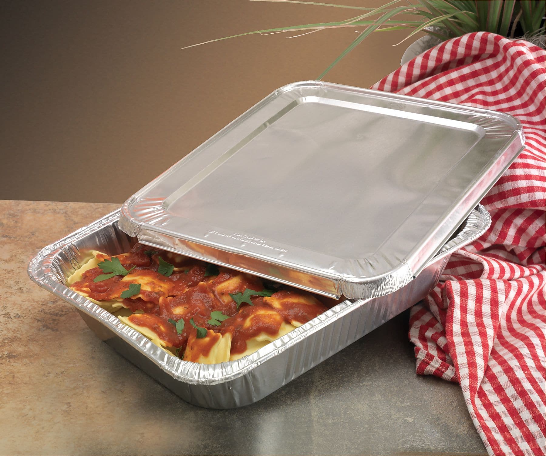 Handi-Foil® 206230 Aluminum Oblong Pan, 1 13/16"(H) x 5 15/16"(W) x 8 7/16"(D)