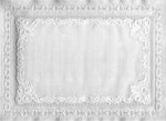 Hoffmaster® Placemats, Classic Embossed Straight Edge, White, 10Wx14"L, 1000/Pack