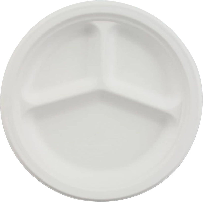 National Industries for the Blind 10 1/2 Paper Plates, White, 500/Ct (7350012636700)