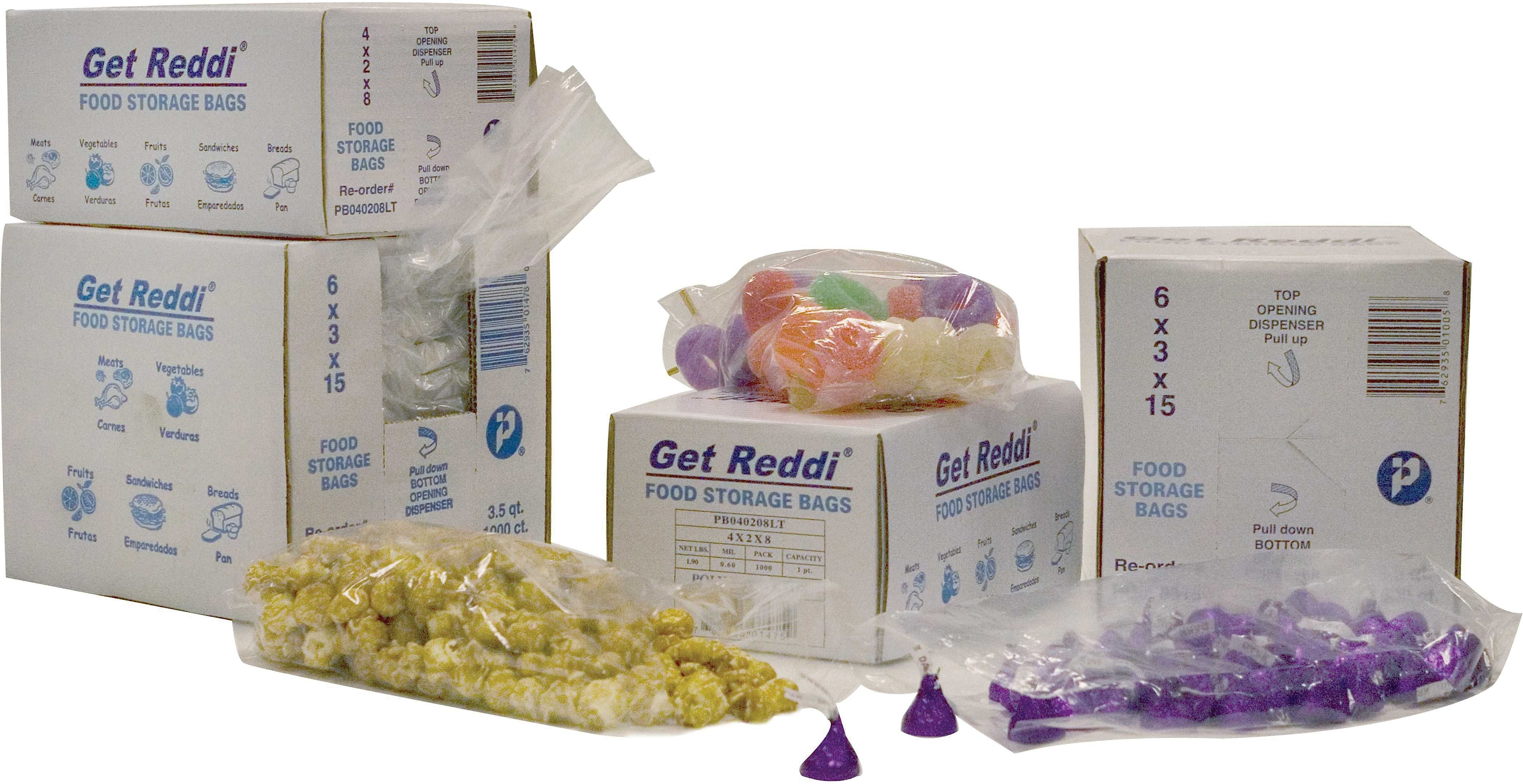 6 x 3 x 15" Food Grade Gusseted Poly Bags, Clear, 1000/Carton (IBS PB060315)