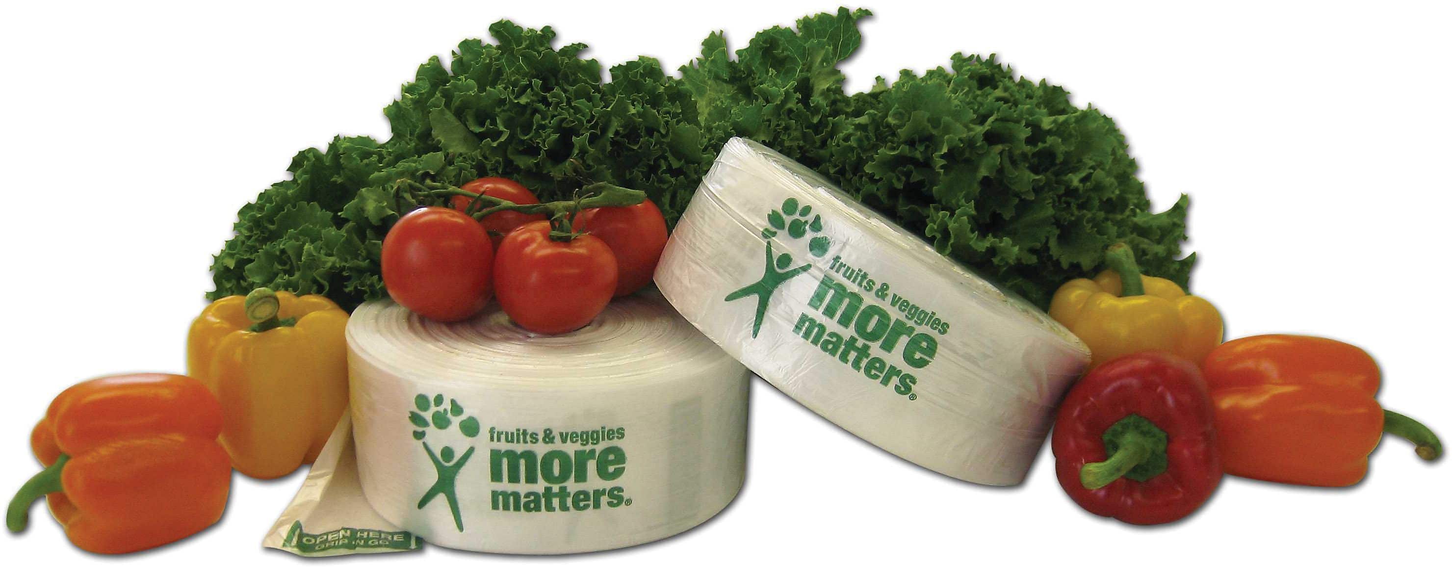 Inteplast Produce Bags, 875 Bags/Roll, 4 Rolls/Carton (PHMORE20NS)