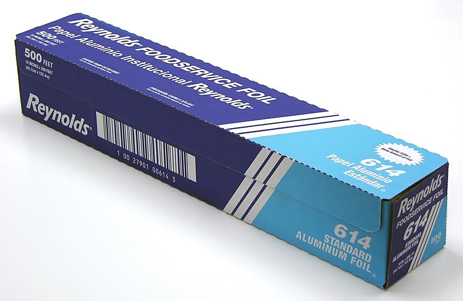 Reynolds Wrap® 614 Standard Aluminum Foil, 18"(W) x 500'(L), Silver