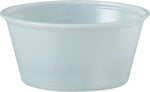 Solo P325 Plastic Souffle Portion Cup, Translucent, 3.25 oz., 2500/Pack