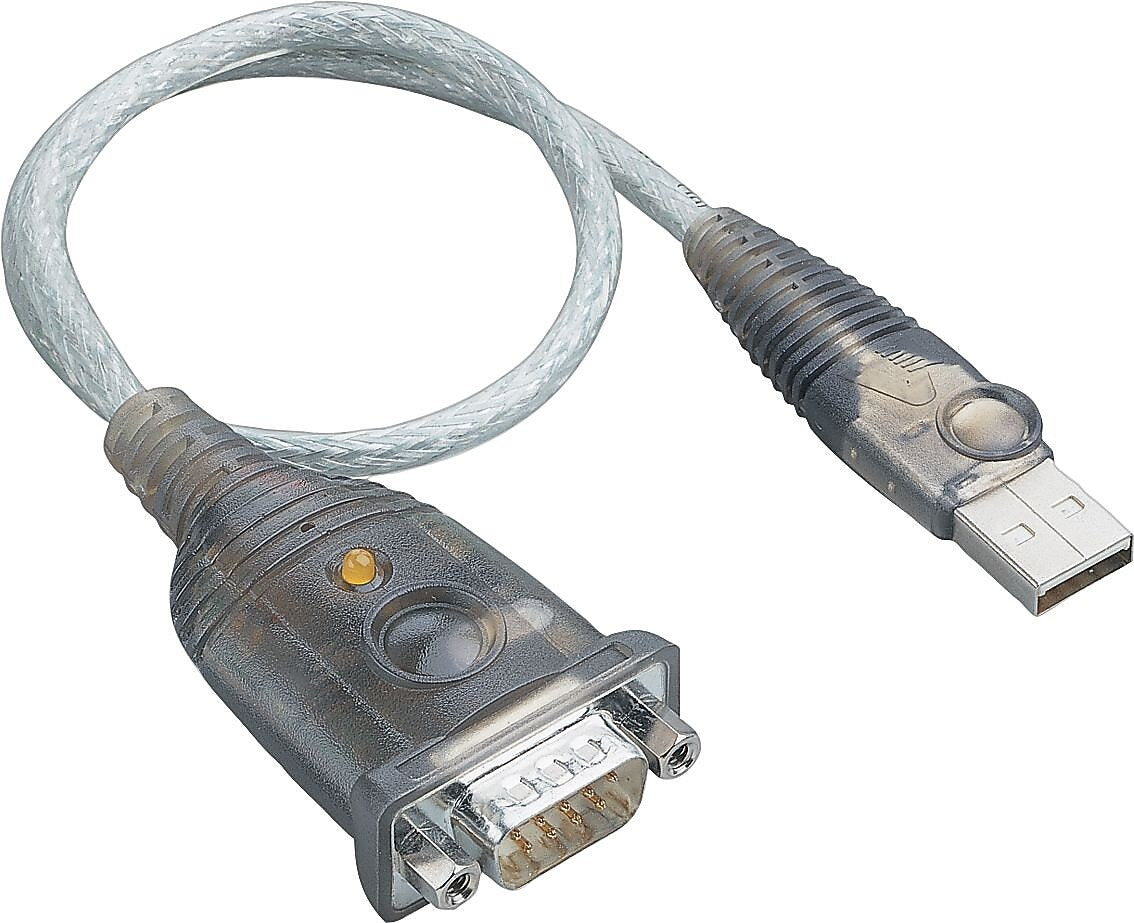 Tripp Lite USB A to RS232 Adapter, Male to Male, Black (U209-000-R)