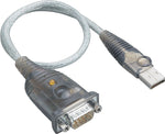 Tripp Lite USB A to RS232 Adapter, Male to Male, Black (U209-000-R)