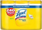 Lysol Disinfecting Wipes, Lemon & Lime Blossom, 80 Wipes/Container, 3/Pack (1920084251)