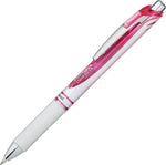 Pentel EnerGel Retractable Gel Pen, 0.7mm, Medium Point, Pink Ink (PENBL77PWP)