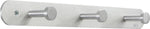 Safco Nail Head Coat Hook, 3 Hook, Silver, EA  (4201)